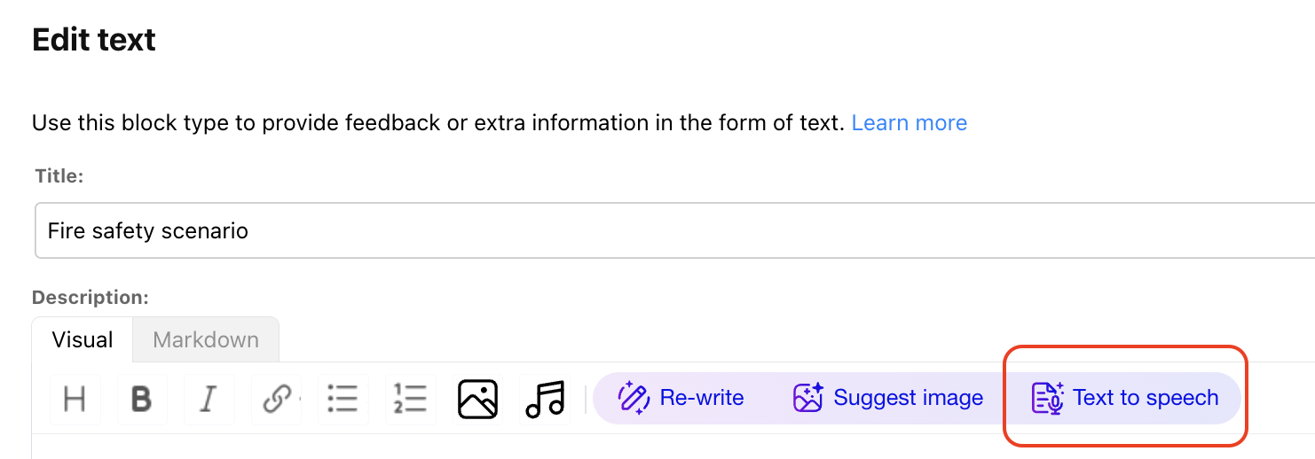 Generate audio narrations with text-to-speech – ThingLink